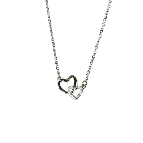Gekoppelde Hartjes Ketting